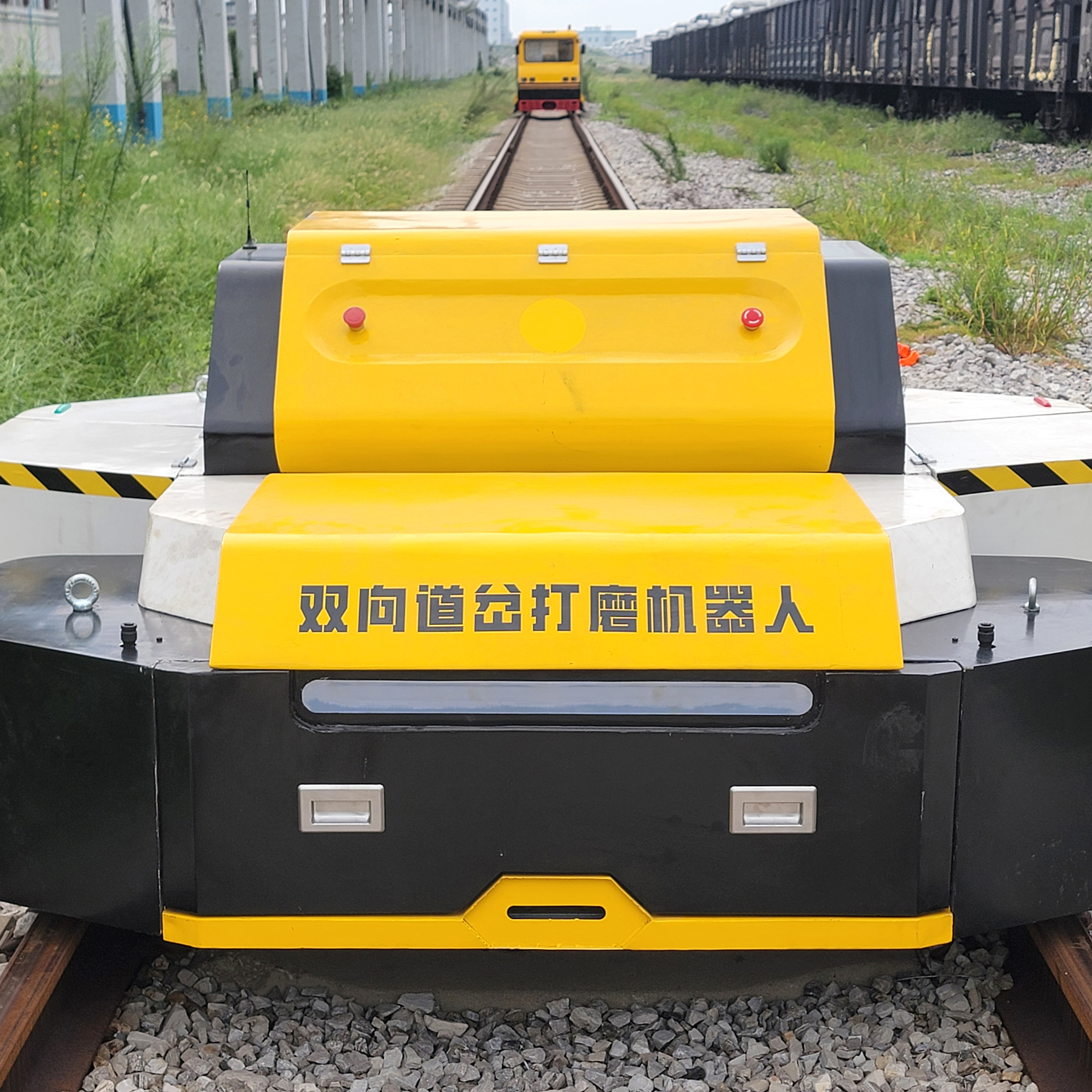 Double-Ended Turnout Grinding Robot