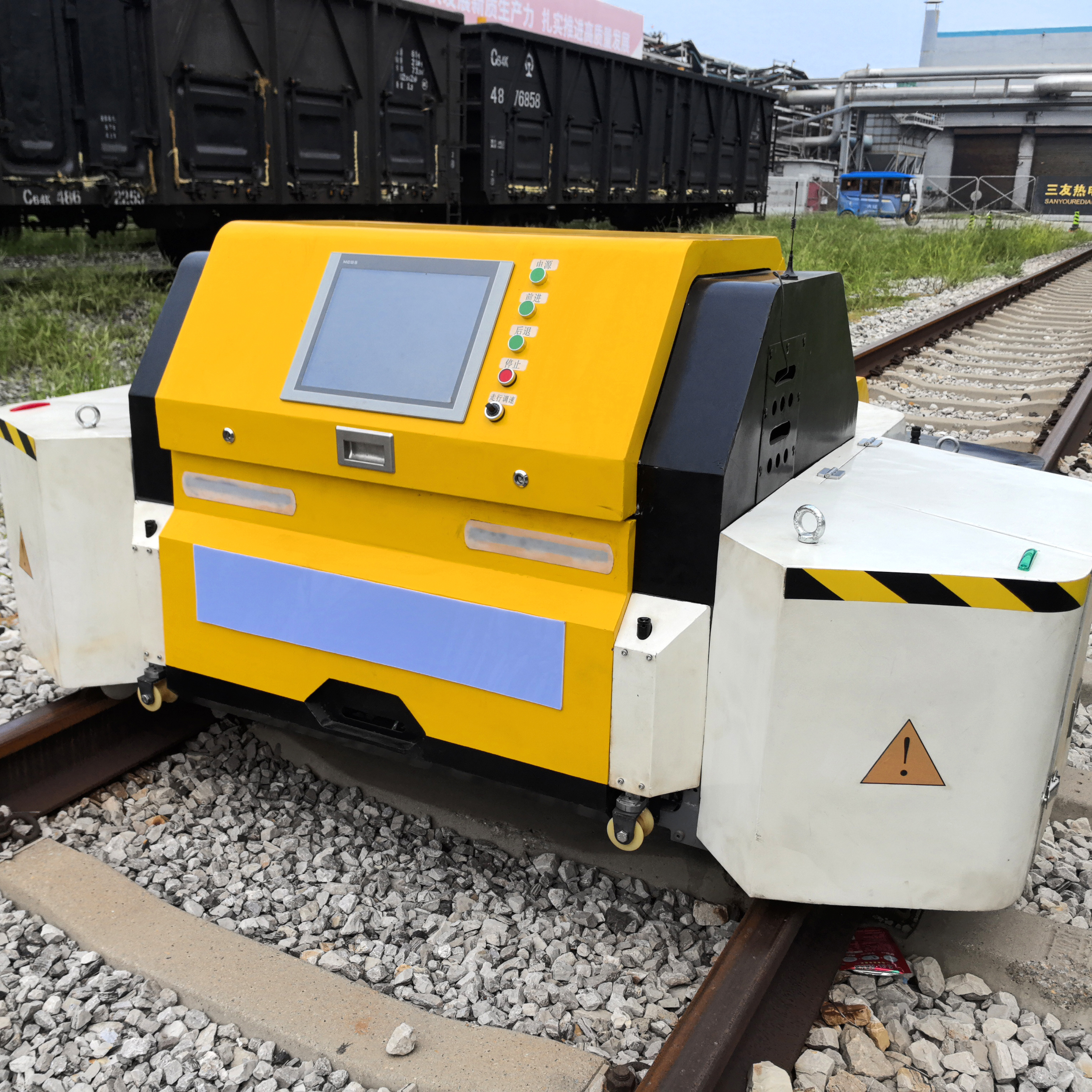 Double-Ended Turnout Grinding Robot