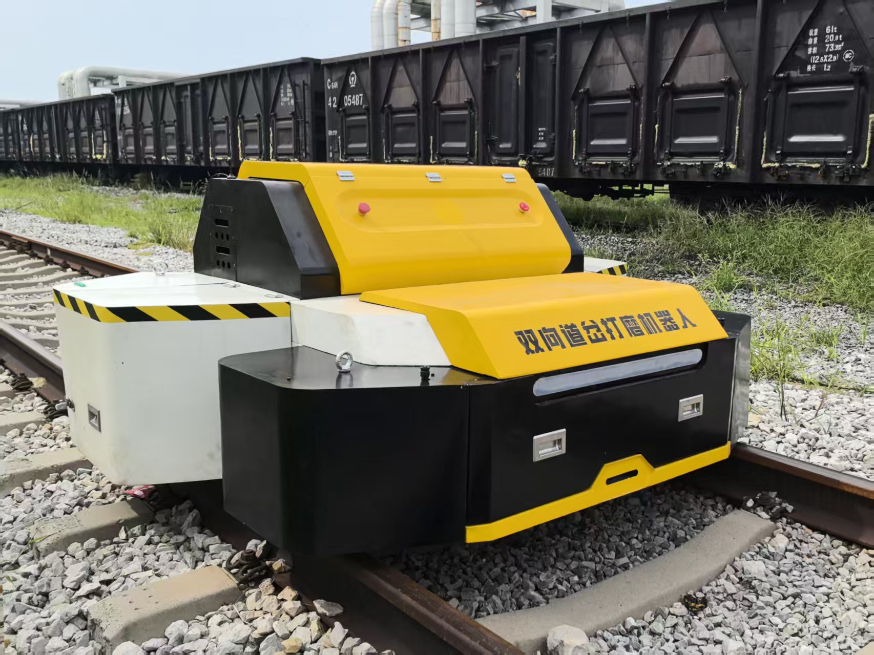 Double-Ended Turnout Grinding Robot